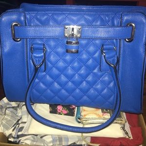 Blue purse from Charming Charlie